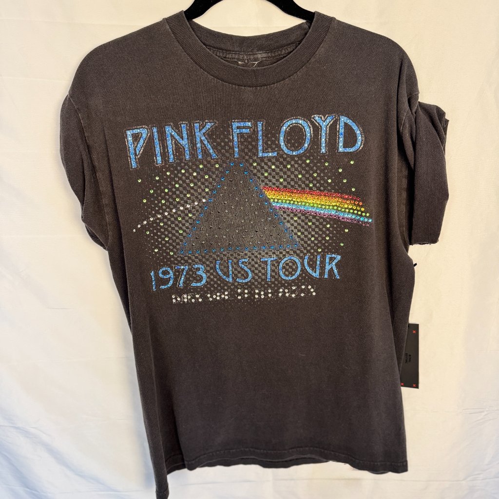 Royal Revival Pink Floyd Graphic Rhinestone T-Shirt